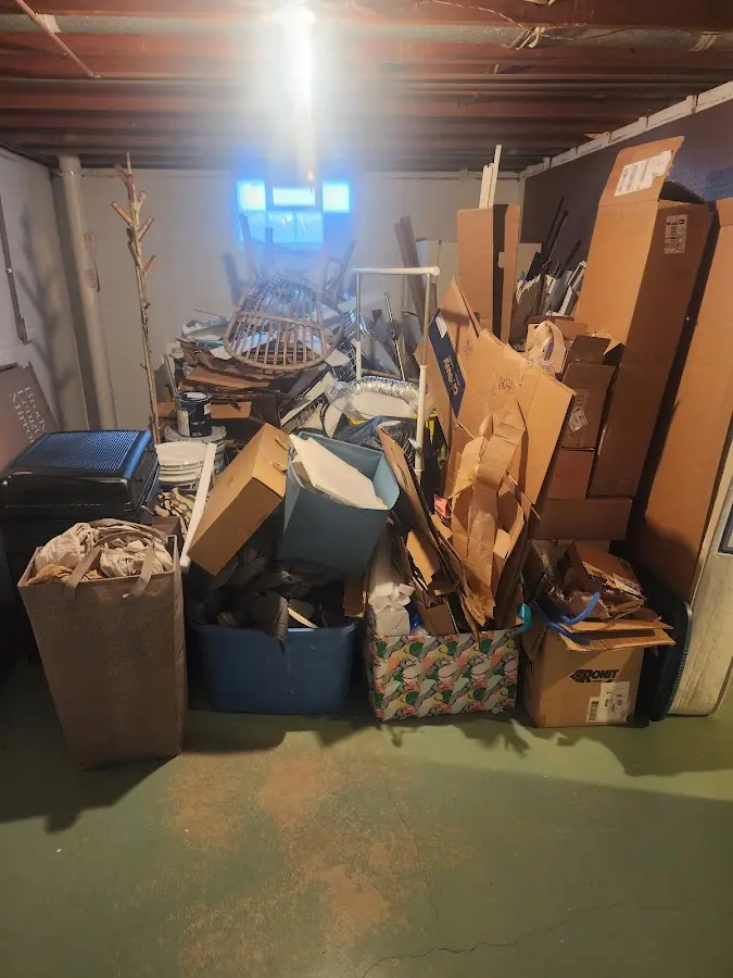 Roll-off dumpster container at job site for Yard Waste Dumpster Rental in North Miami